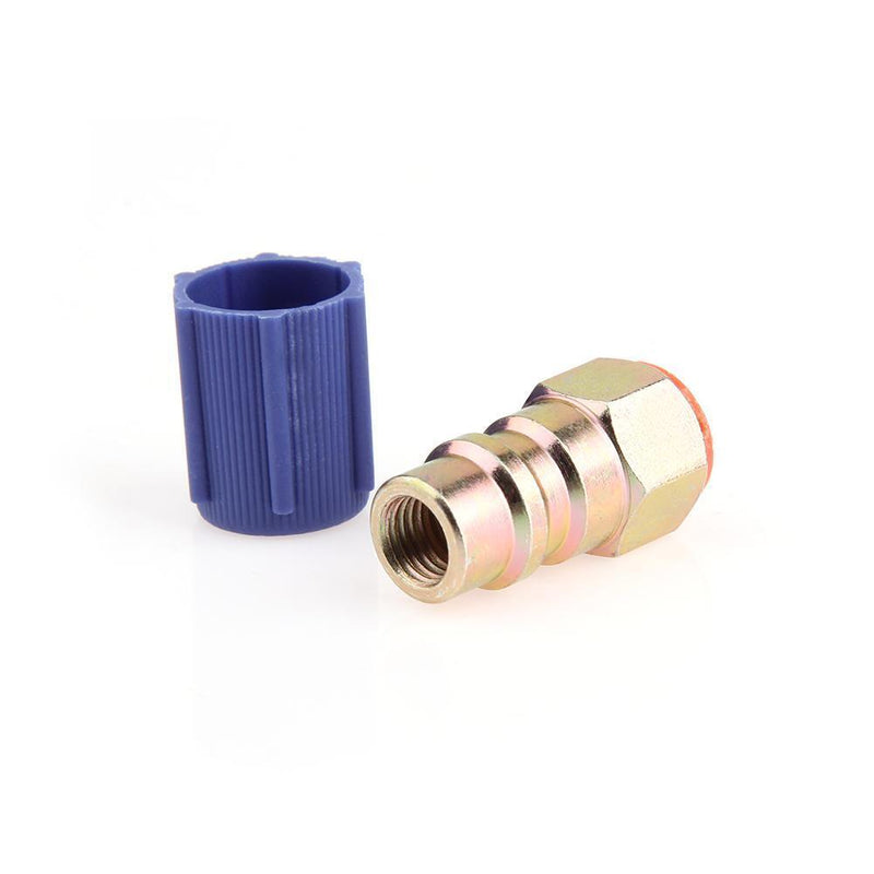 A/C 7/16 Charging Low Side Port Adapter Retrofit R12 to R134a with Cap