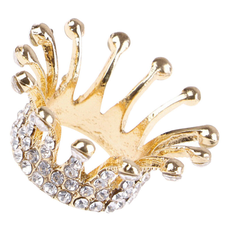 Rhinestones Crown Nail Art Brush Holder Manicure Painting Pens Displayer Stan