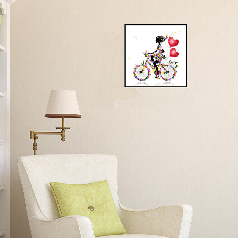 5D DIY Diamond Painting Riding Love Girl Cross Stitch Embroidery Mosaic Kit