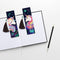 2pcs Diamond Painting Bookmark 5D DIY Special Shaped Drill Art Leather Tassels
