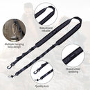 2pc Polyester Camping Straps Multiple Metal Hanging Loop Design Gray