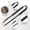 2pc Polyester Camping Straps Multiple Metal Hanging Loop Design Gray