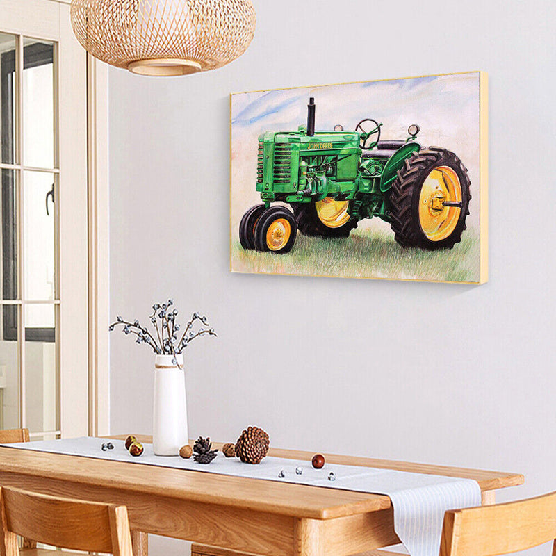 Tractor Frameless DIY Oil Paint by Numbers Kit Picture Coloring Canvas Art Newly