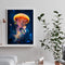 Frameless Oil Painting Arts Picture By Number Jellyfish Hand Painted Craft Set