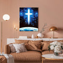 11CT Full Cross Stitch Shining Cross Stamped DIY Embroidery Kits Cotton Thread