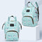 Fashion Women Printing Mummy Diaper Bag Nappy Large Handbag (Green Rainbow)