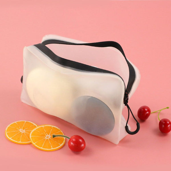 Zipper Portable Large Capacity Cosmetic Pouch Toiletry Bags Wash Bag Makeup Bag