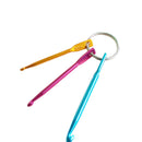 Crafts Tools Mini Multicolour Knitting Needles Crochet Hooks Keychain Aluminum