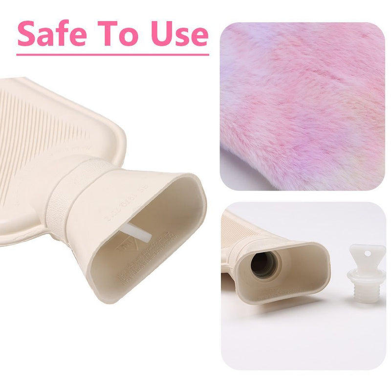 Warmies Hot Water Bottle Hot Water Bag with Soft Removable Cover Extra Long