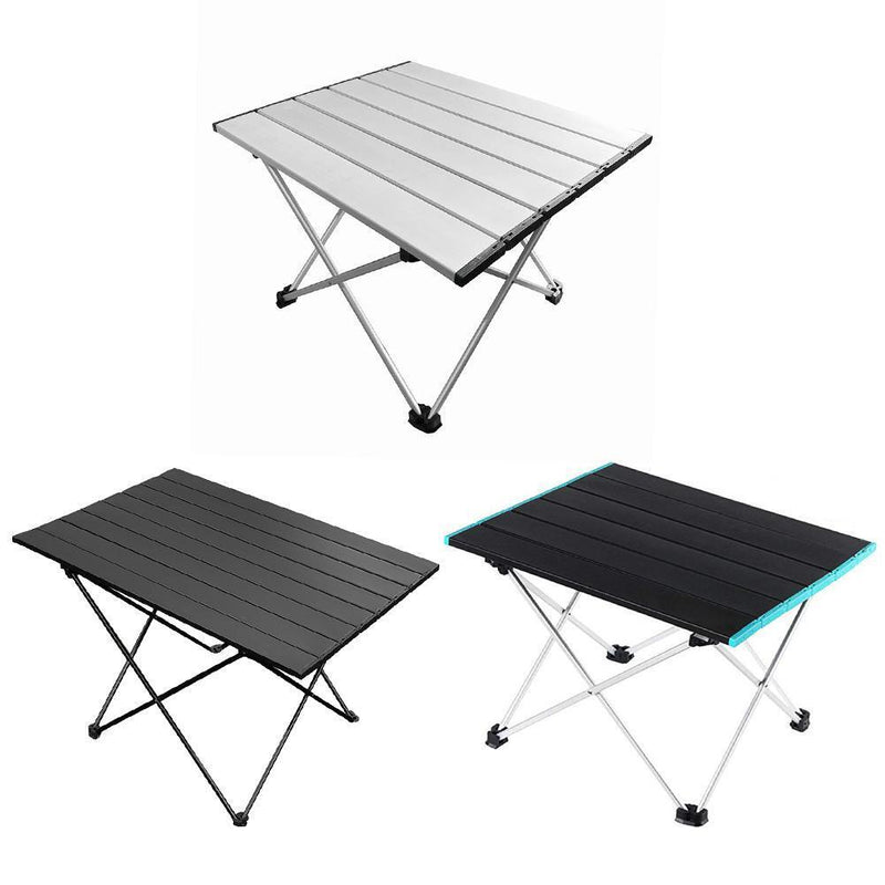 Outdoor Camping Table Mini Portable Foldable Hiking Picnic Desk (Black)