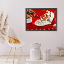 5D Full Round Drill Drawing Picture Santa Diamond Painting Living Room Orname