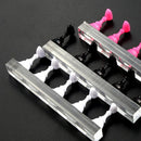 Magnetic Nail Holder Acrylic Crystal Shelf Training Display Stand (White Newly