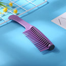 Anti Static Wide Tooth Hair Comb Reduce Hair Loss Curling Brush (Purple) Newly