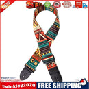 Leather Guitar Strap Adjustable Belt Musical Instrument Part (Ethnic Style)
