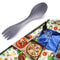 Ultralight Titanium Cup Folding Portable Outdoor Camping (L)+Titanium Spoon