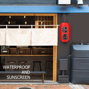 2x Ramen Lantern Cloth Japanese Sushi Pub Restaurant Decor with LED Wicks
