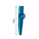 Metal Kazoos Musical Woodwind Instrument Mouth Flutes for Beginner (Blue) Newly