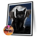 Diamond Painting 5D DIY black cat Full Round Drill Rhinestone