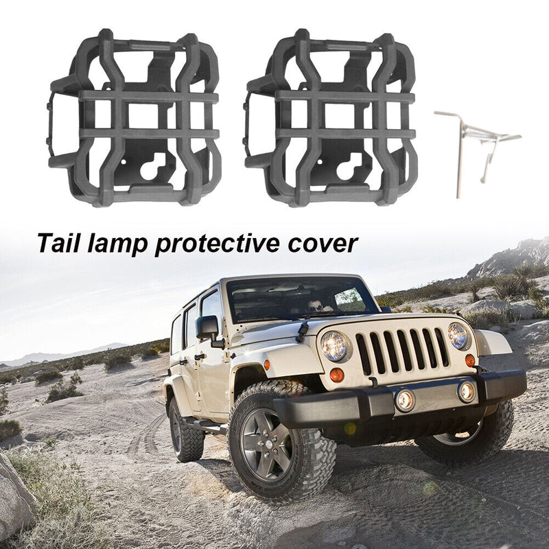 1 Pair Lamp Hoods Car Tail Light Guards Covers for Jeep Wrangler JL 18-22