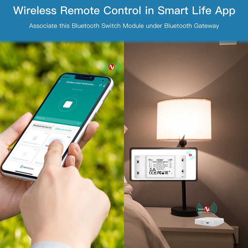 Zigbee Voice Control Wireless Smart Switch Smart Life Tuya Timer Module for Lamp