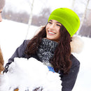 Beanies Hats Warm Sport Cycling Running Ski Bonnet Caps (Fluorescent Green)