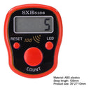 0-99999 LCD Finger Counter LED Luminous Electronic Tally Counter (Red)