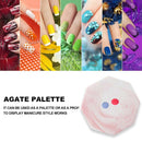 Practical Retro Nail Art Palette Nail Tips Plate Showing Stand Practice Tool