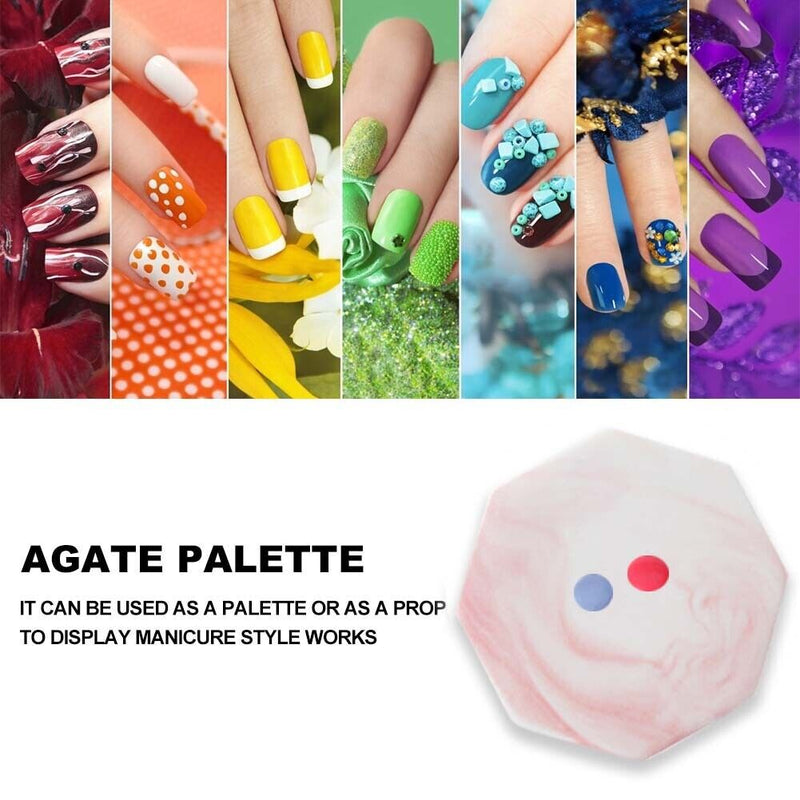 Practical Retro Nail Art Palette Nail Tips Plate Showing Stand Practice Tool