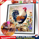 5D DIY Round Rhinestones Diamond Painting Cock Embroidery Needlework  Newly