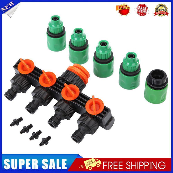 Hose Splitters Irrigation Adapter 4-way Water Hose Connectors for Gardening