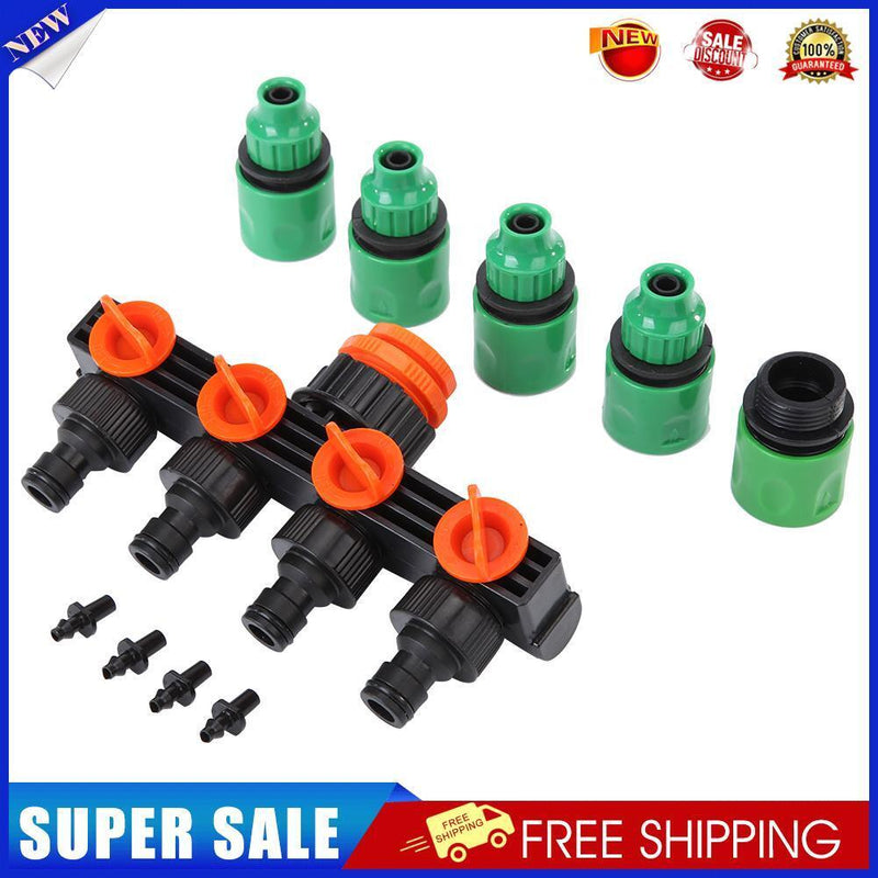 Hose Splitters Irrigation Adapter 4-way Water Hose Connectors for Gardening