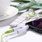 3.5mm Extension Earphone Audio Splitter 1 Male to 2 Female Adapter (White)