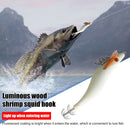 Luminous Shrimp Squid Jig Fishing Hook Sea Lure Fishing Octopus Cuttlefish Hooks