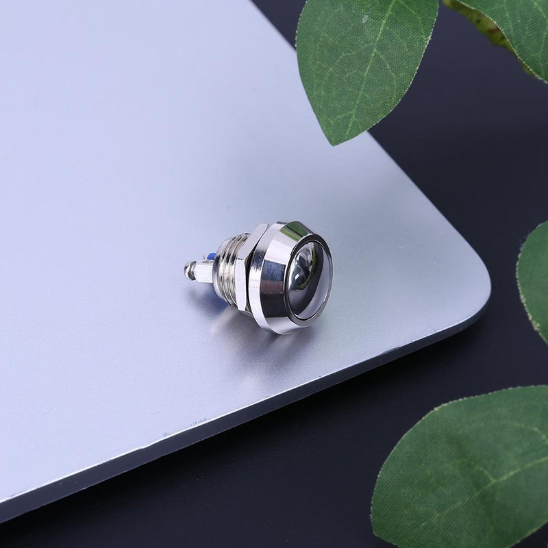 10pcs 12mm Metal Boat Horn Stainless Steel Push Button Starter Switch