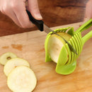 Plastic Potato Tomato Slicer Kitchen Slice Assistant Fruit Cutting Holder