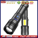 Hike LED Torch 18650 Battery USB Rechargeable COB Flashlight White Red Head