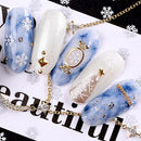 Christmas Nail Stickers Winter Snow Flake Nail Glitters DIY Manicure Art Design