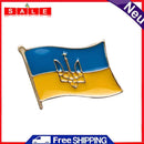 Men Women Ukrainian Flag Medal Symbol Pattern Pin Jewelry Accessories Gifts