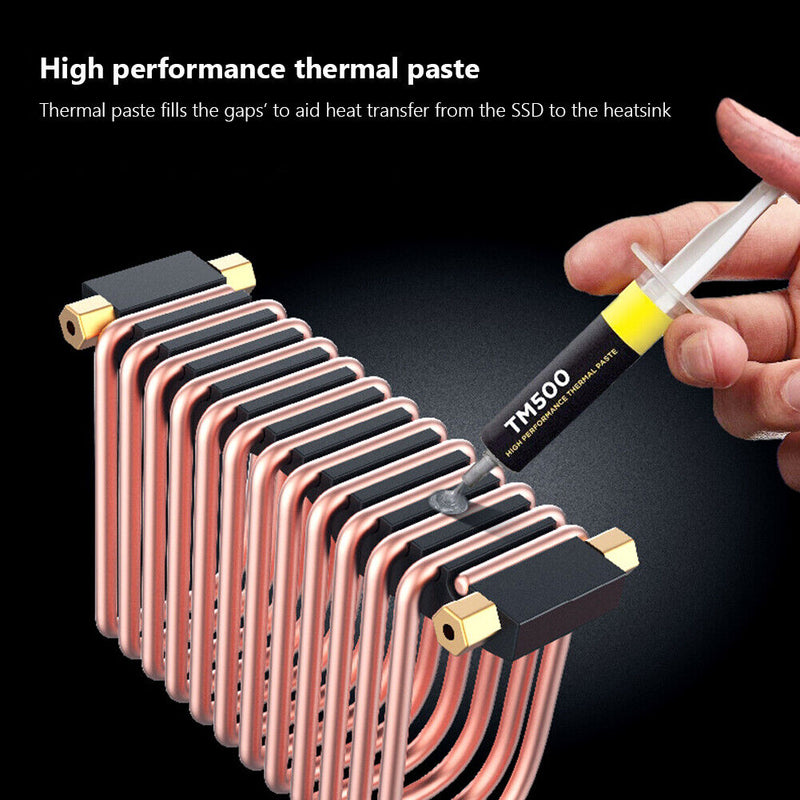 M.2 Solid State Drive Heat Pipe Radiator Hard Disk Cooling Vest for 2280 NVME