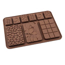 Baking Accessories Silicone Block Moulds 9 cavity Waffle Chocolate Molds