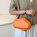 Fashion Cloud Crossbody Bag Women Leather Candy Solid Color Chain Shoulder Purse