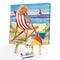 Beach Chair Oil Paint By Numbers Kits DIY Handpainted on Canvas Wall Art