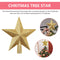 Glitter Christmas Star Tree Topper Sparkling Five-Point for Star Christmas Tree
