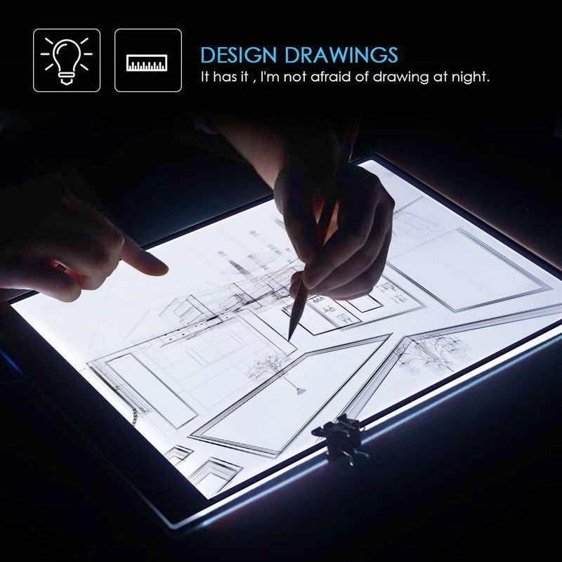 A4 Digital Graphics Tablet LED Drawing Board Light Box Tracing Copy Pad Newly