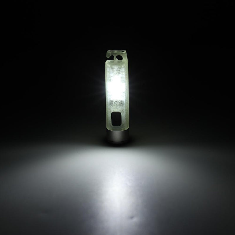 Mini Keychain Flashlight Pocket Torch Lamp USB Emergency Hiking Light (1pc)