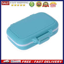 3 Grids Portable Pill Box Medicine Jewelry Storage Case Container(Blue)
