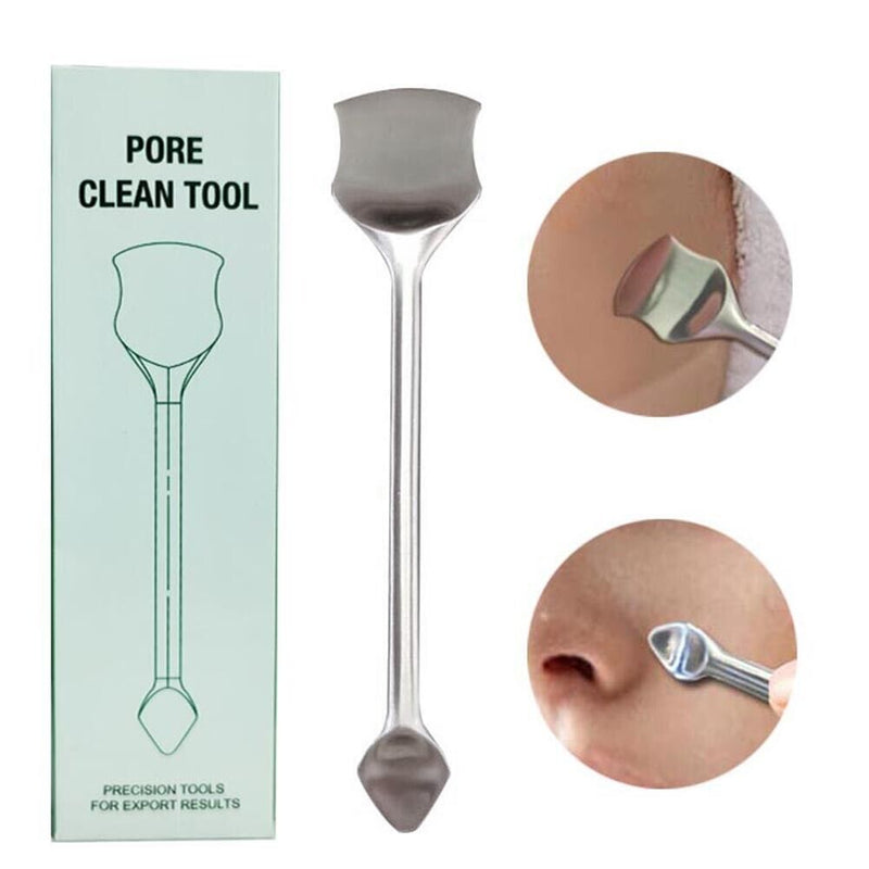 Stainless Steel Acne Pimple Blackhead Remover Pore Spot Facial Cleaning Tools