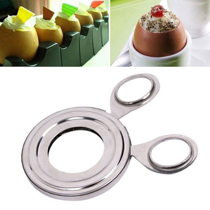 DIY Boiled Egg Shell Cutter Egg Opener Topper Cutter Scissors Flower Shaper