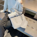 2pcs/set Women Leather Handbag Clutch Solid Totes Fashion Casual Shoulder Bag