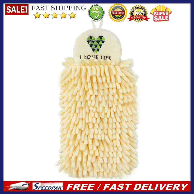 Soft Chenille Hand Towel Kitchen Bathroom Super Absorbent Quick Dry Home Towe